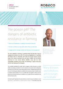 The poison pill? The dangers of antibiotic resistance farming. 